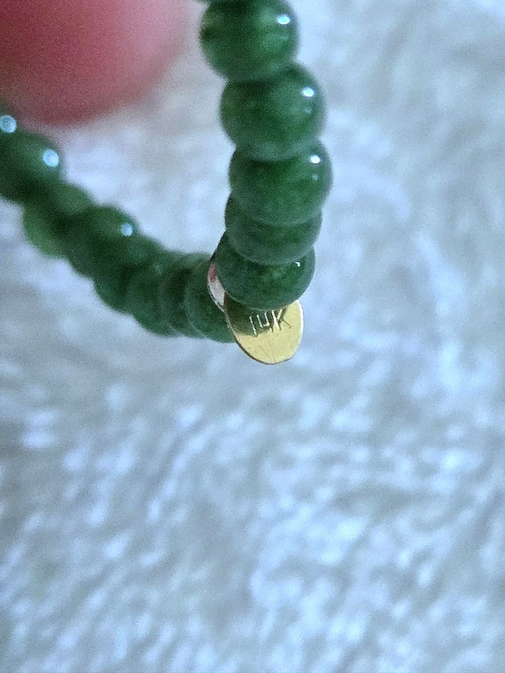 Green๐โJade and 14K Gold๐ Beads Wrap Bracelet - NWT - Picture 6 of 16